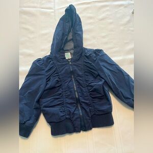 Old Navy 2T zip up hooded lightweight lined jacket